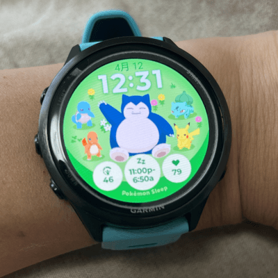 Garmin Forerunner 570 カビゴンとなかまたち ウォッチフェイス 腕装着